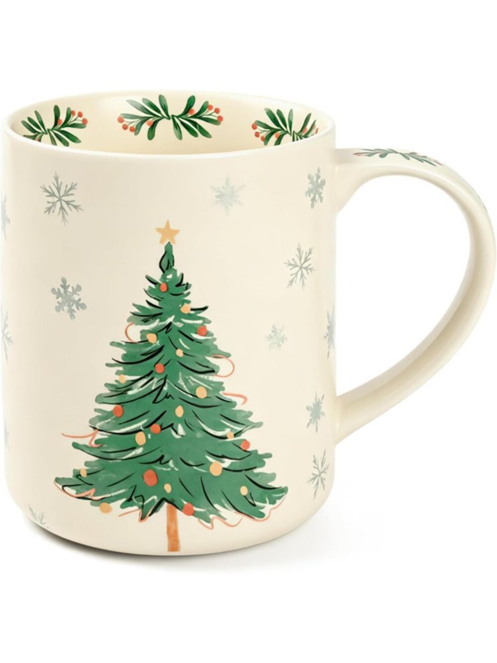 Large 18 oz Ceramic Coffee Mug - Stylish Porcelain Tea Cup with Comfortable